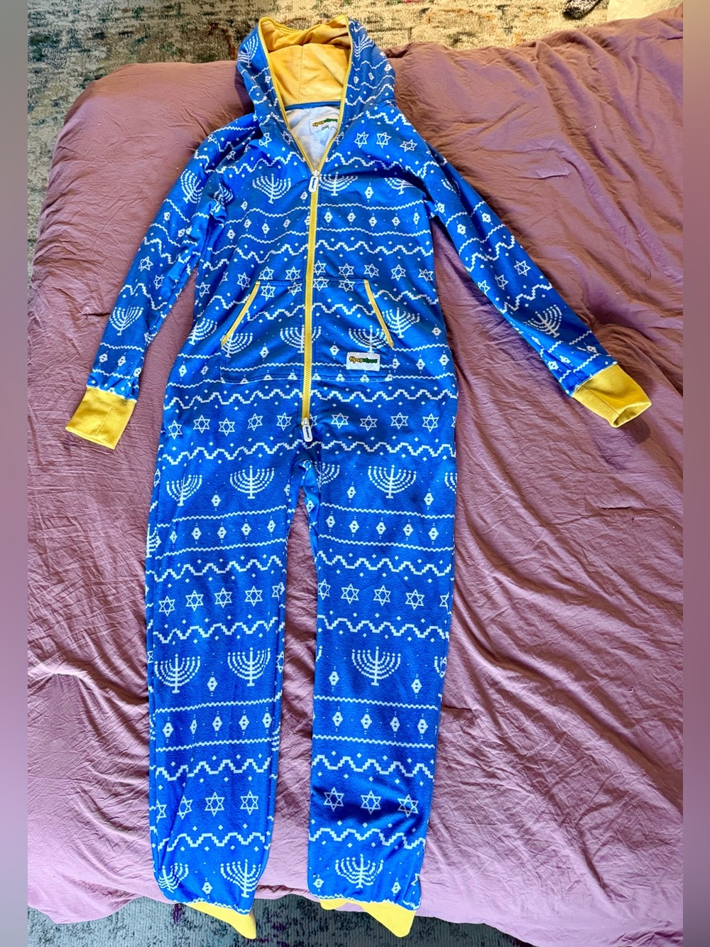Tipsy Elves Blue and Yellow Onesie